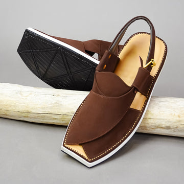 Dark Brown Classic Peshawri Chappal