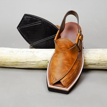 Pattern BROWN KAPTAAN Chappal